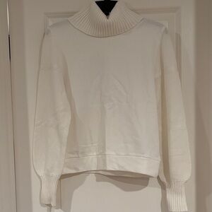 Splendid Cowl Mixed Media Sweater